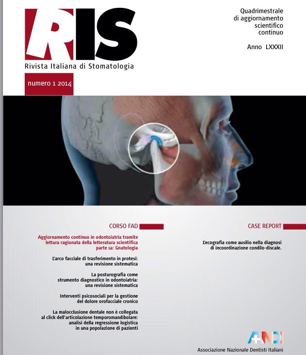 Articolo Pubblicato su RIS-Rivista Italiana Odontostomatologia